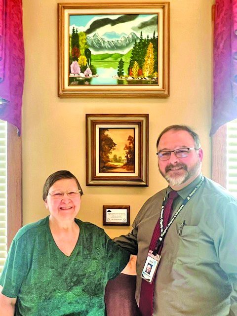 Arnold’s artwork prominently displayed at Care Center
