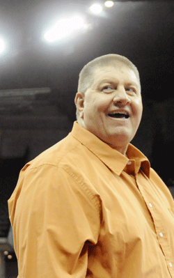 Falls City High head wrestling coach Roger Windle will not return for his 21st season with the Tigers. File photo by Jim Langan. 